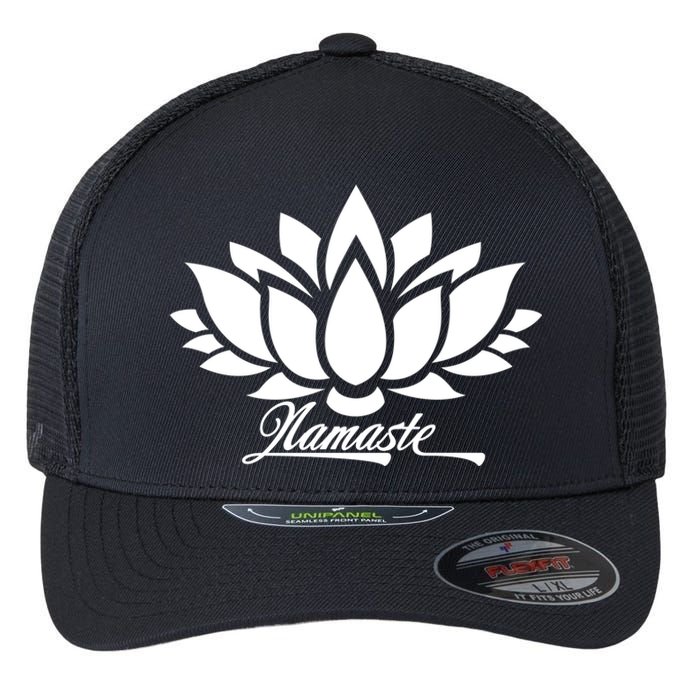 Namaste Lotus Flexfit Unipanel Trucker Cap