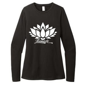 Namaste Lotus Womens CVC Long Sleeve Shirt