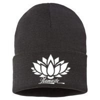 Namaste Lotus Sustainable Knit Beanie