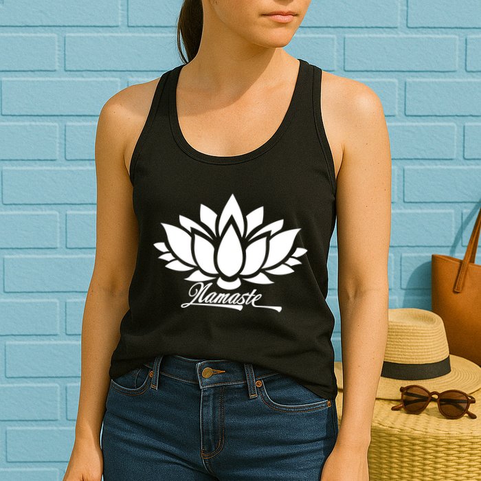 Namaste Lotus Womens Tank Top