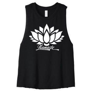 Namaste Lotus Women's Racerback Cropped Tank