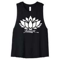 Namaste Lotus Women's Racerback Cropped Tank