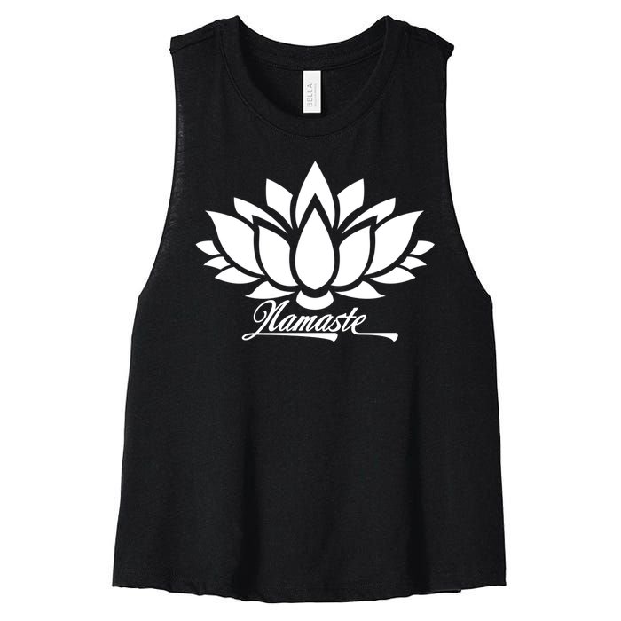 Namaste Lotus Women's Racerback Cropped Tank