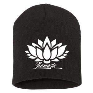 Namaste Lotus Short Acrylic Beanie