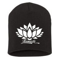 Namaste Lotus Short Acrylic Beanie