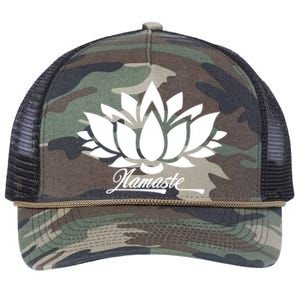 Namaste Lotus Retro Rope Trucker Hat Cap