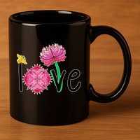 Namaste Love Bee 11oz C Handle Ceramic Mug