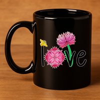 Namaste Love Bee 11oz C Handle Ceramic Mug