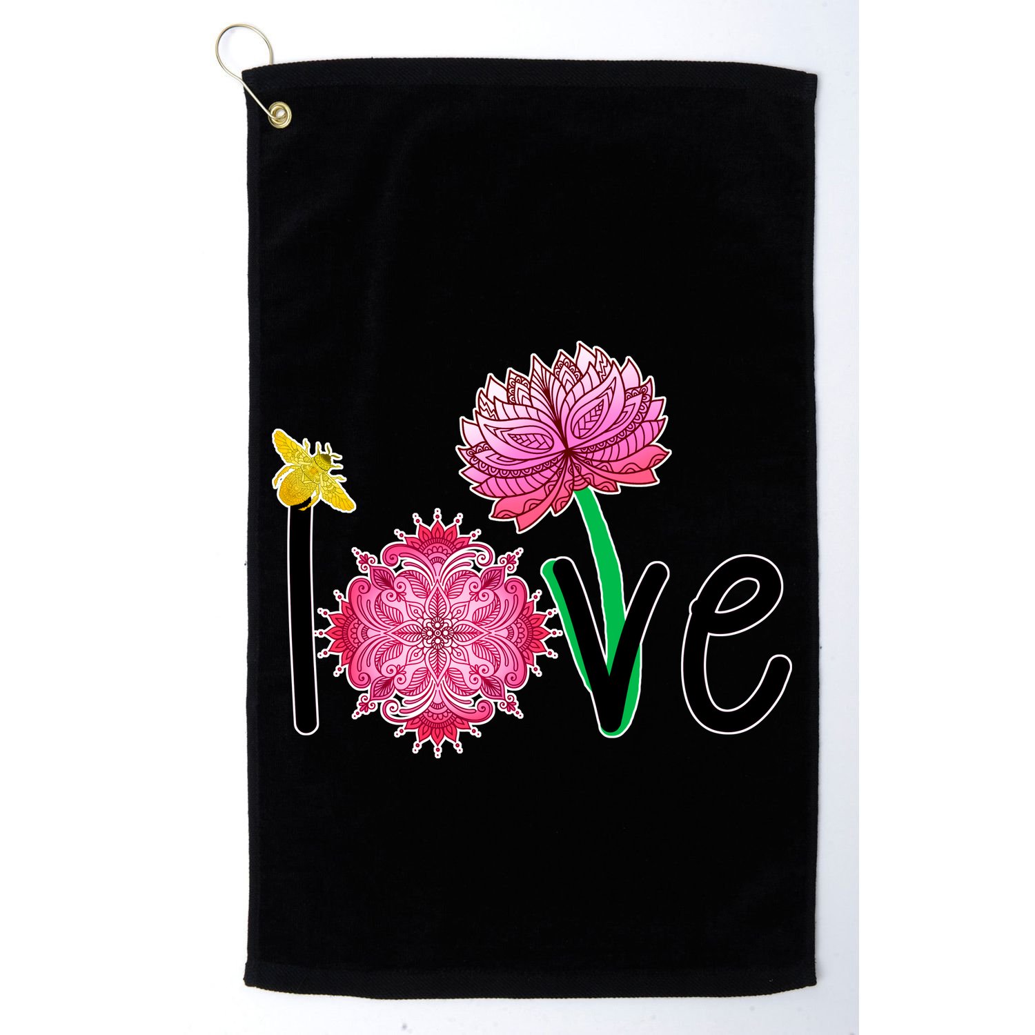 Namaste Love Bee Golf Towel