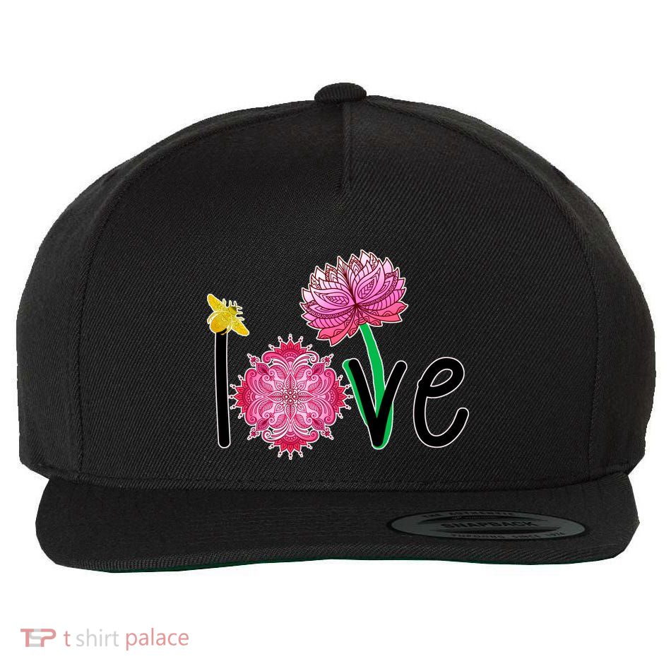 Namaste Love Bee Wool Snapback Cap