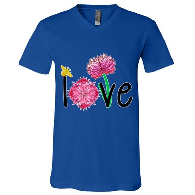 Namaste Love Bee V-Neck T-Shirt
