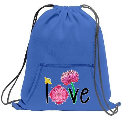 Namaste Love Bee Sweatshirt Cinch Pack Bag