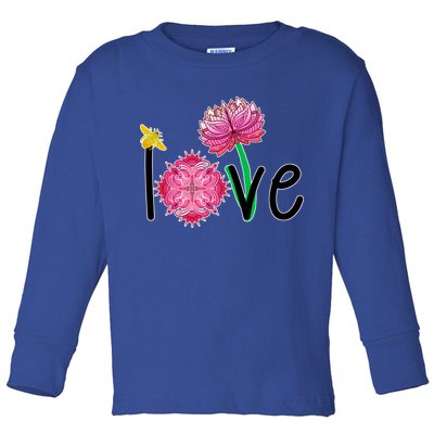 Namaste Love Bee Toddler Long Sleeve Shirt