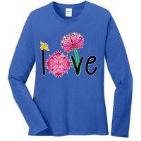 Namaste Love Bee Ladies Long Sleeve Shirt