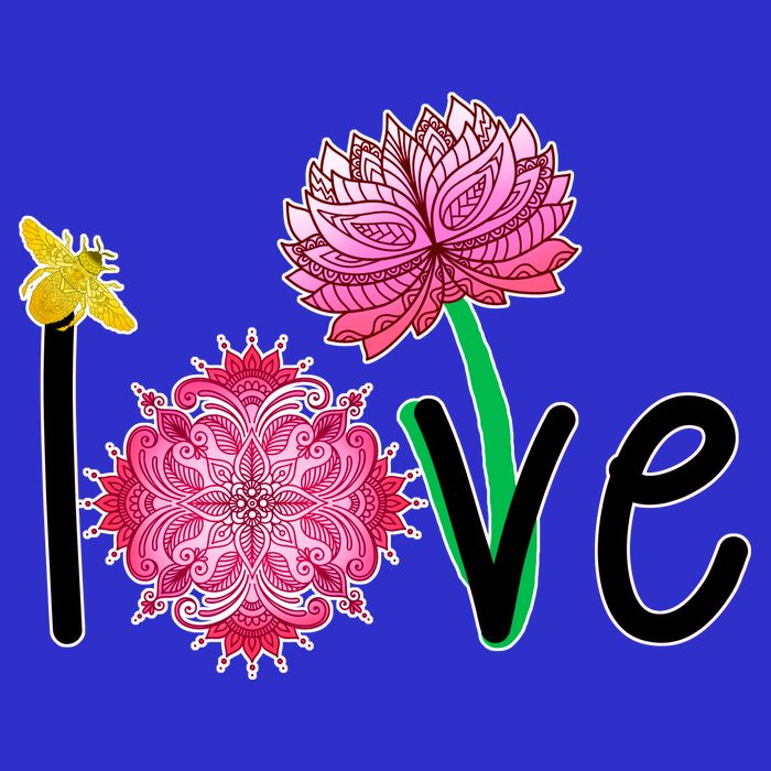 Namaste Love Bee Zip Tote Bag
