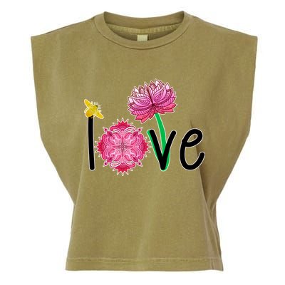 Namaste Love Bee Garment-Dyed Women's Muscle Tee