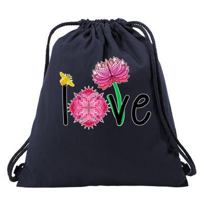 Namaste Love Bee Drawstring Bag