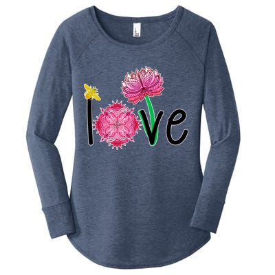 Namaste Love Bee Women's Perfect Tri Tunic Long Sleeve Shirt