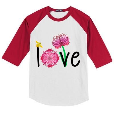 Namaste Love Bee Kids Colorblock Raglan Jersey