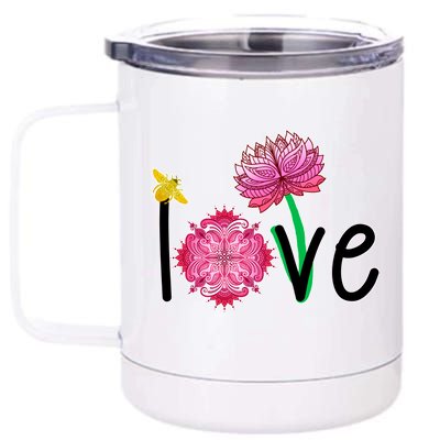 Namaste Love Bee 12 oz Stainless Steel Tumbler Cup