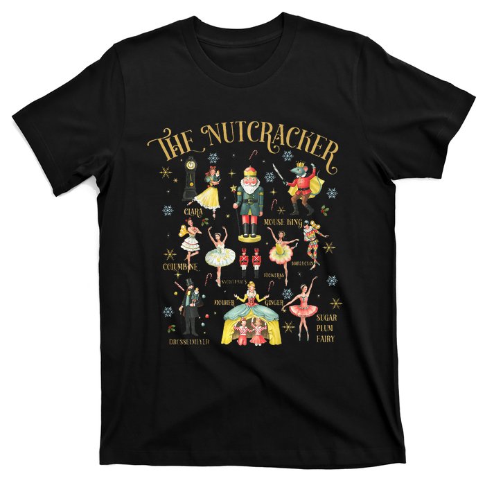 Nuts About Nutcracker Merry Christmas Xmas Pajamas T-Shirt