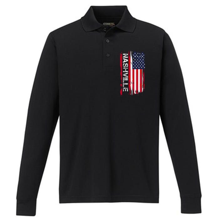 Nashville And Performance Long Sleeve Polo