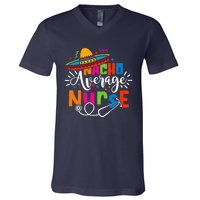 Nacho Average Nurse Cinco De Mayo Fiesta Mexican Nurse Life V-Neck T-Shirt