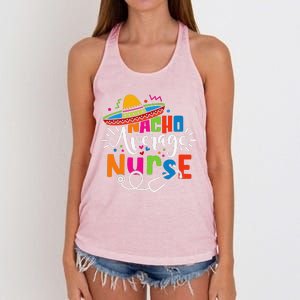 Nacho Average Nurse Cinco De Mayo Fiesta Mexican Nurse Life Women's Knotted Racerback Tank