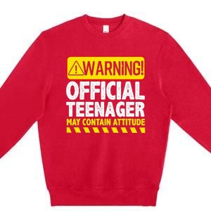 Nager Art N 13 Year Old Bday Premium Crewneck Sweatshirt