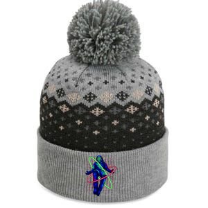 Neon Astronaut The Baniff Cuffed Pom Beanie