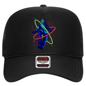 Neon Astronaut High Crown Mesh Back Trucker Hat