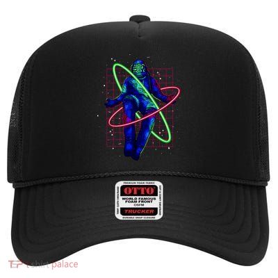 Neon Astronaut High Crown Mesh Back Trucker Hat