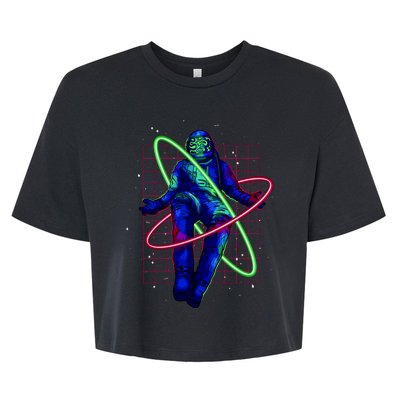 Neon Astronaut Bella+Canvas Jersey Crop Tee