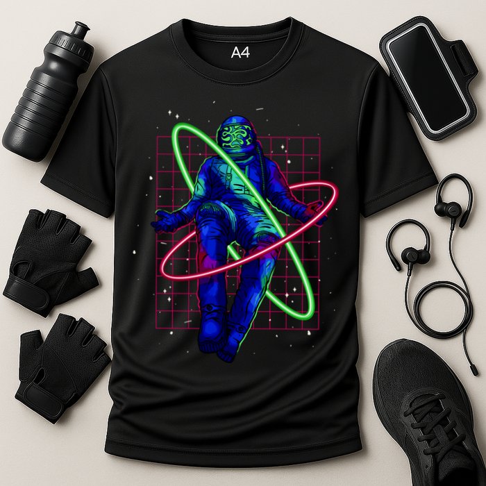 Neon Astronaut Cooling Performance Crew T-Shirt