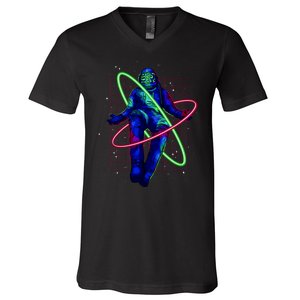 Neon Astronaut V-Neck T-Shirt