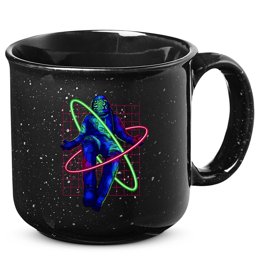 Neon Astronaut 15oz Campfire Ceramic Mug