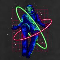 Neon Astronaut 25L Jumbo Tote