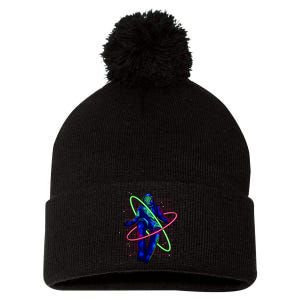 Neon Astronaut Pom Pom 12in Knit Beanie