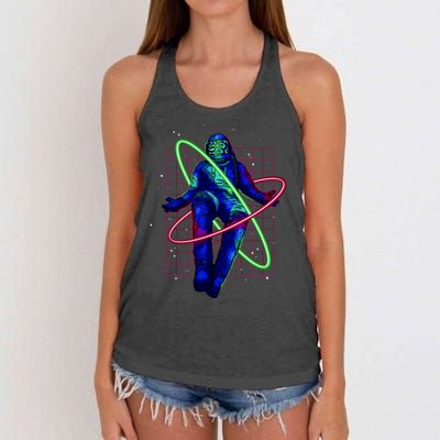 Neon Astronaut Women's Knotted Racerback Tank