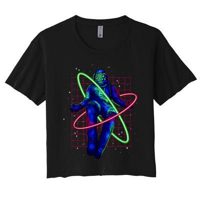 Neon Astronaut Crop Top