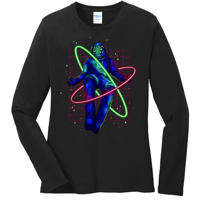 Neon Astronaut Ladies Long Sleeve Shirt