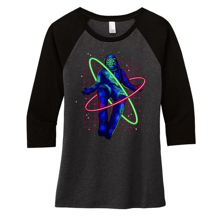 Neon Astronaut Women's Tri-Blend 3/4-Sleeve Raglan Shirt