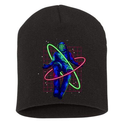 Neon Astronaut Short Acrylic Beanie