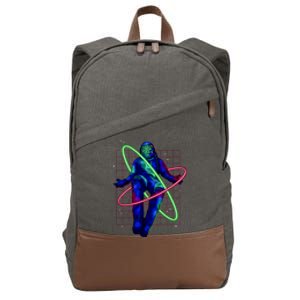 Neon Astronaut Cotton Canvas Backpack