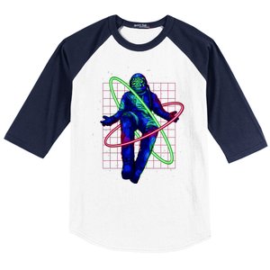 Neon Astronaut Baseball Sleeve Shirt