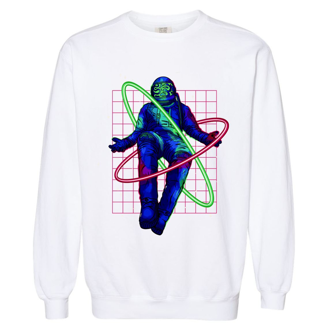 Neon Astronaut Garment-Dyed Sweatshirt
