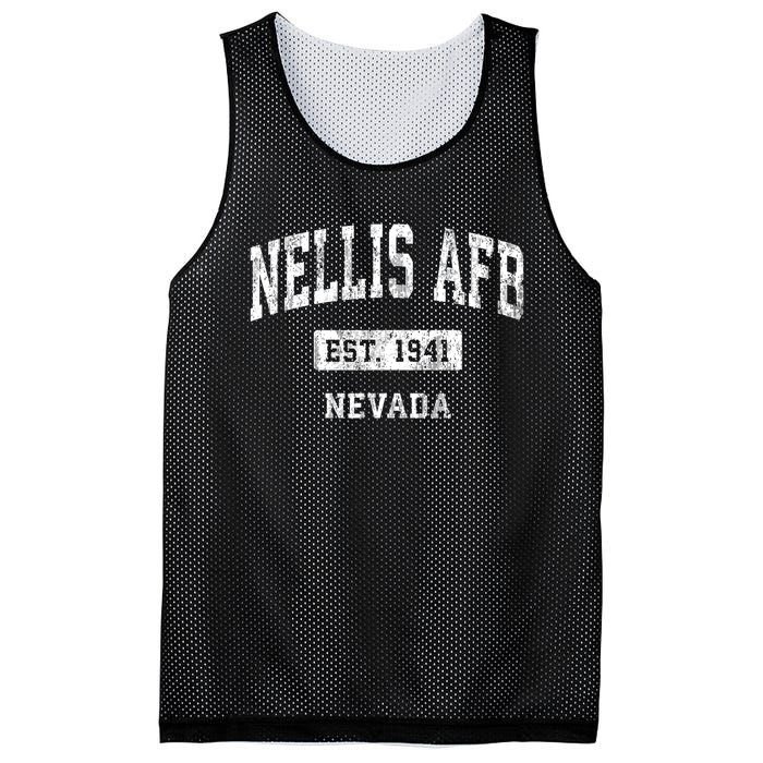 Nellis Afb Nevada Nv Vintage Sports Established Mesh Reversible Basketball Jersey Tank