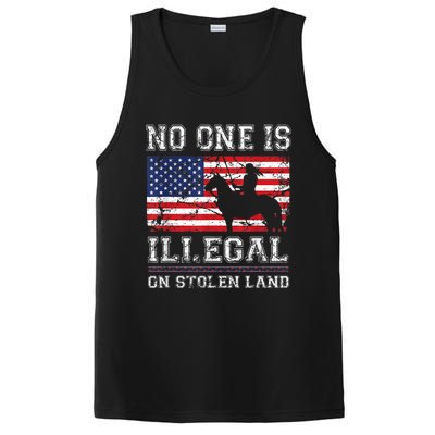 Native American No One Is Illegal On Stolen Land PosiCharge Competitor Tank