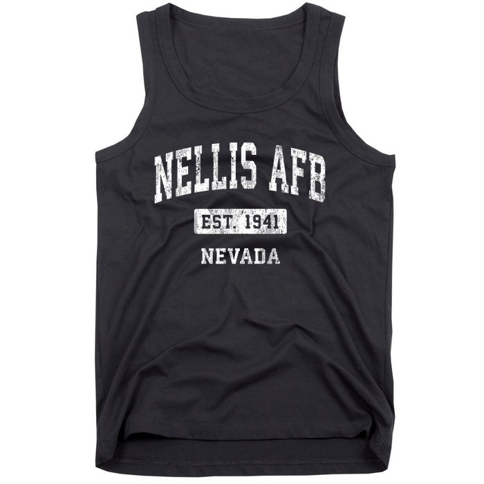 Nellis Afb Nevada Nv Vintage Sports Established Tank Top