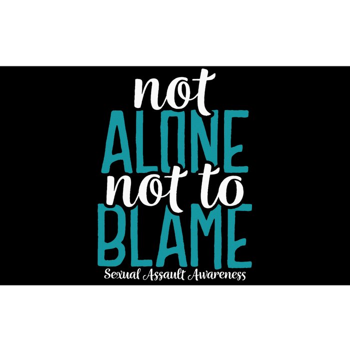 Not Alone Not To Blame Sexual Assault Awareness Bumper Sticker